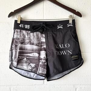 Slick Symbol Apparel Waimanalo Town Surfboard Boardshorts Women's Large